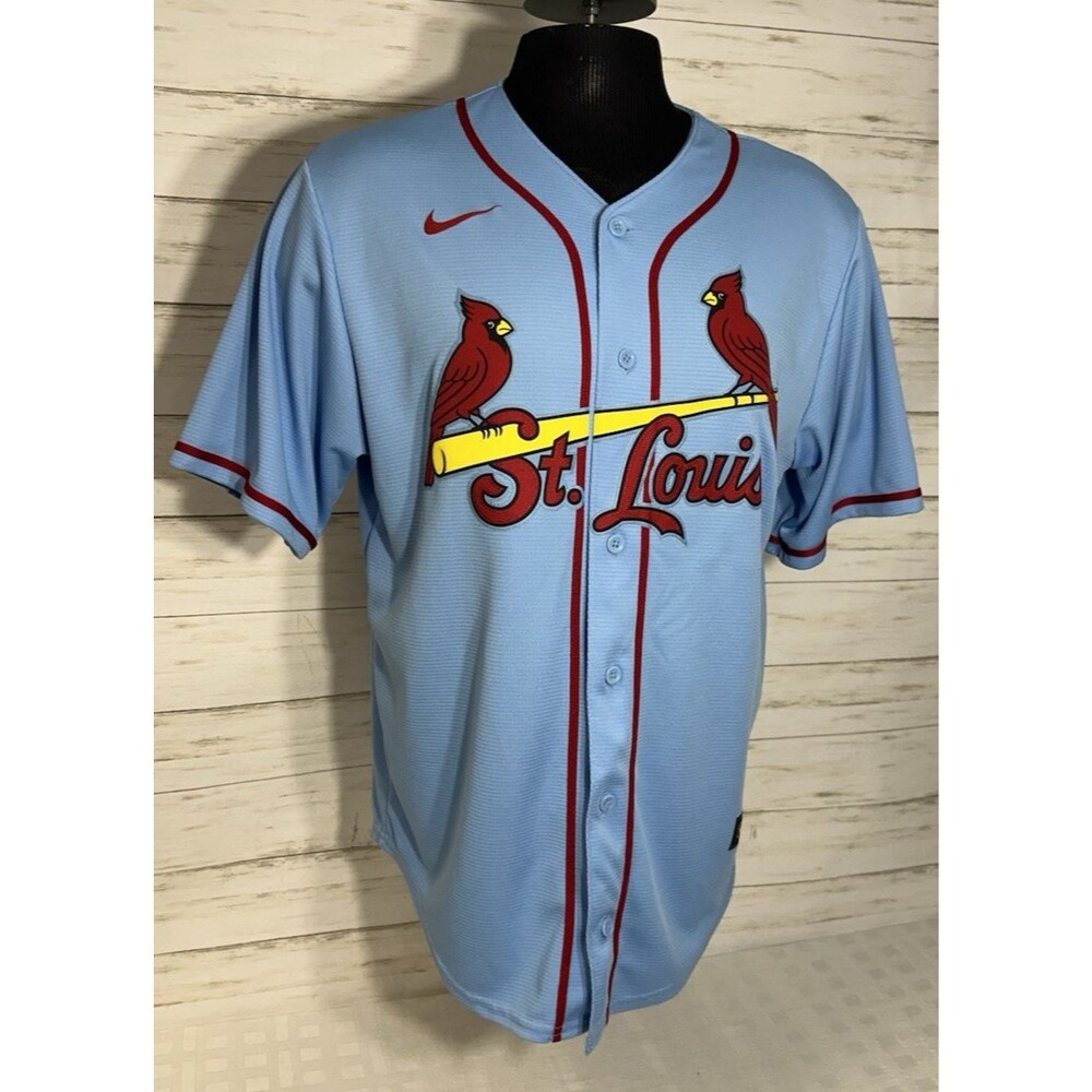 NIKE St. Louis Cardinals Nolan Arenado #28 Light Blue Home Jersey Sz. LARGE Mens